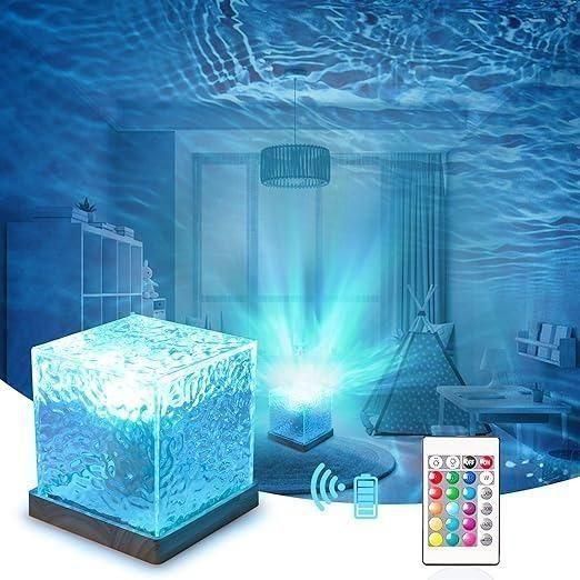 Celestique™ Rotating Water Ripple Aura Lamp