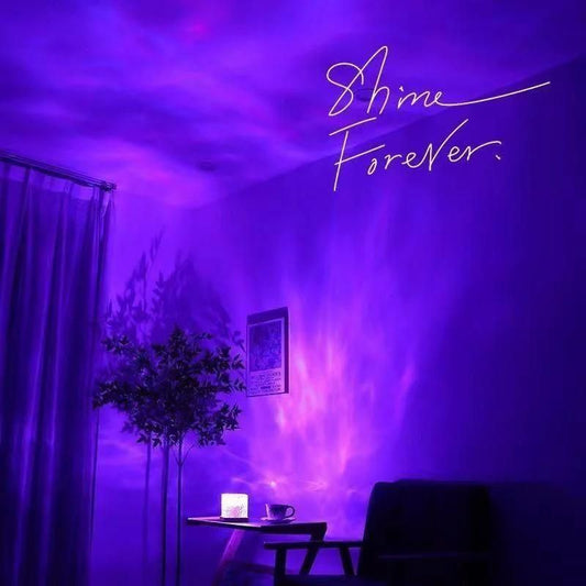 Celestique™ Rotating Water Ripple Aura Lamp